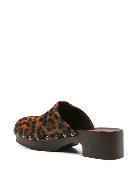 Simon Miller leopard-print heeled mules - Brown