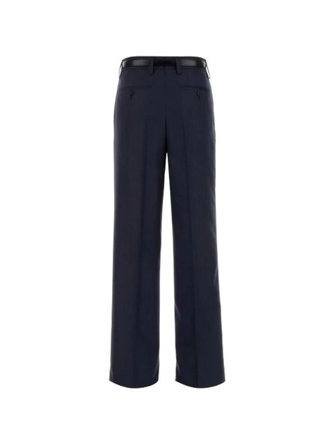 Prada belted wool trousers - Blue - zdjęcie produktu nr 2