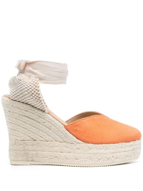 Manebi contrast-panel espadrille wedges - Orange - zdjęcie produktu nr 1