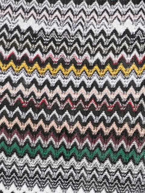Missoni fringed zigzag skirt - Black