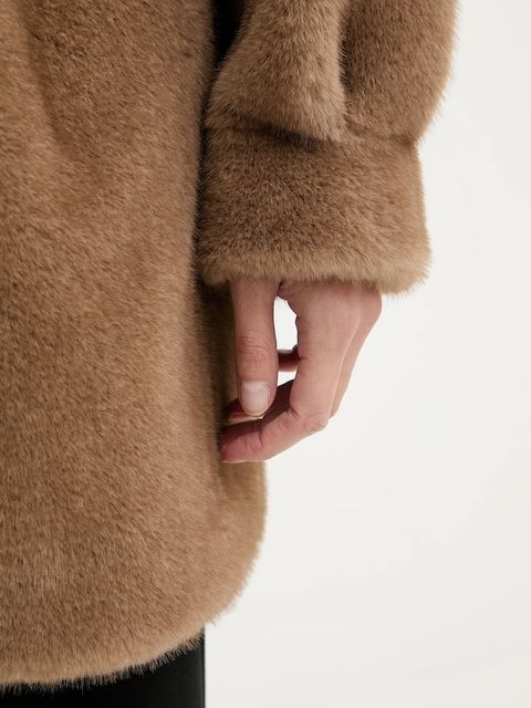 Answear.LAB płaszcz kolor beżowy