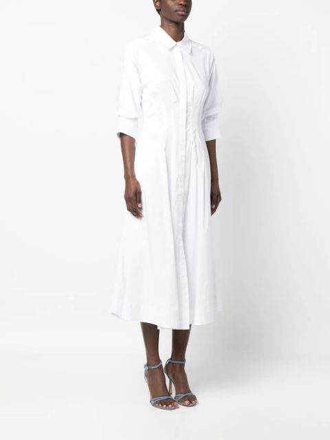 Simkhai Jazz pintuck midi dress - White