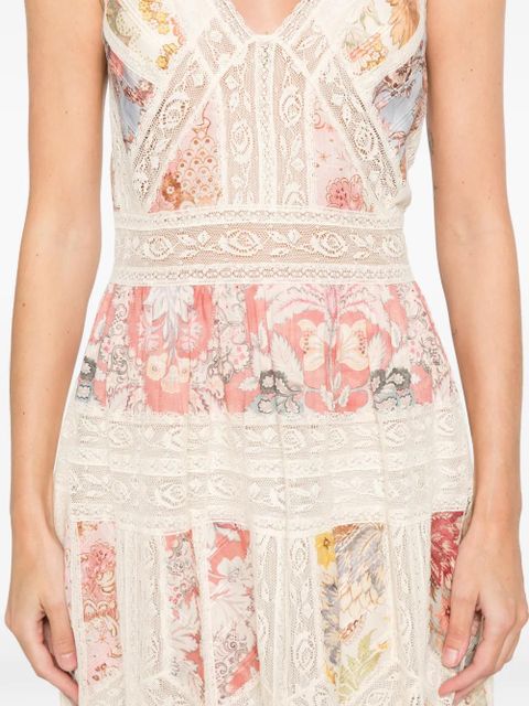 ZIMMERMANN Daylight Slip floral-print midi dress - Neutrals