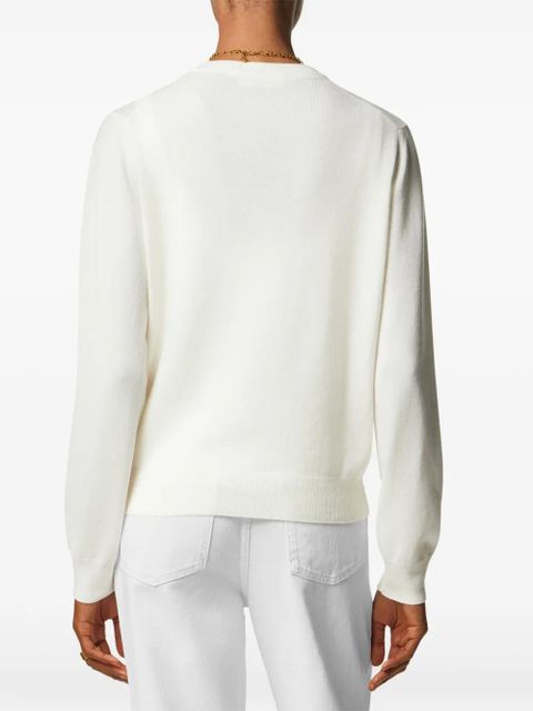 Versace V-neck sweater - White