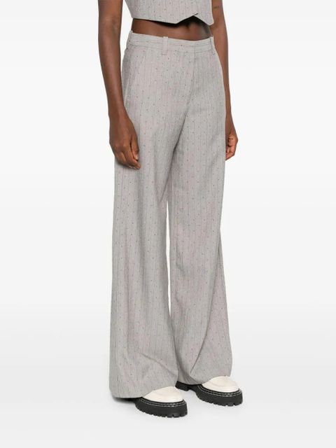Maje pinstriped trousers - Grey
