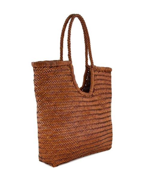 DRAGON DIFFUSION NS Diagonal Triple Jump leather shoulder bag - Brown - zdjęcie produktu nr 2