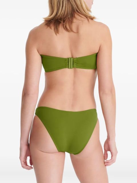 ERES Show ruched bandeau bikini top - Green - zdjęcie produktu nr 2