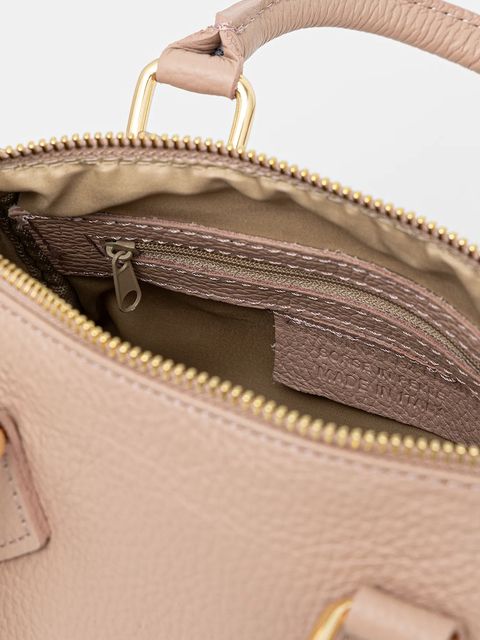 Answear.LAB torebka skórzana kolor różowy