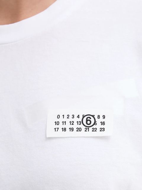 MM6 Maison Margiela t-shirt bawełniany damski kolor biały S62GD0210.M20115.100