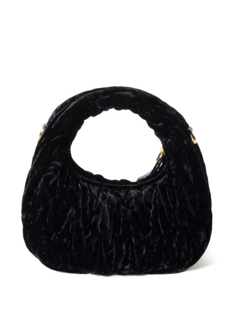 Miu Miu Wander velvet mini bag - Black