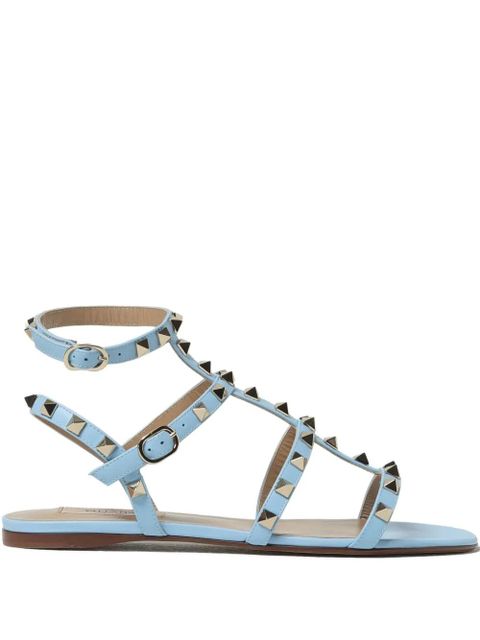 Valentino Garavani Rockstud flat sandals - Blue - zdjęcie produktu nr 1