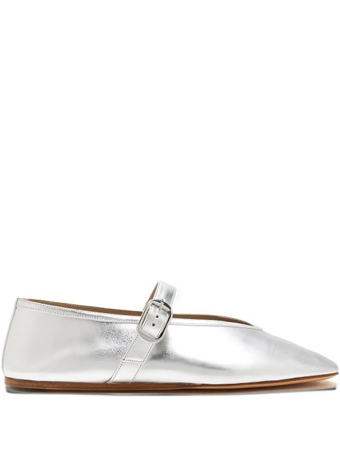 Le Monde Beryl Stella metallic-finish ballet flats - Silver