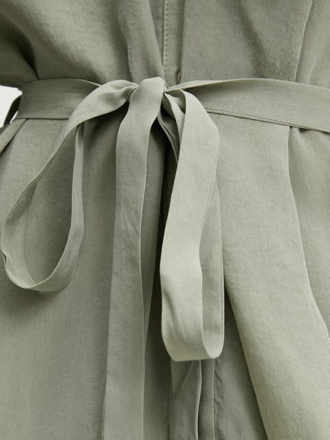 Answear.LAB sukienka kolor zielony midi rozkloszowana