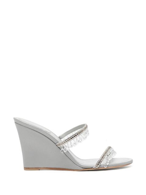 René Caovilla 80mm crystal-embellished sandals - Grey - zdjęcie produktu nr 1