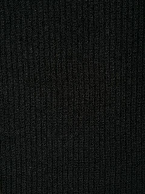 Ruslan Baginskiy logo-patch scarf - Black