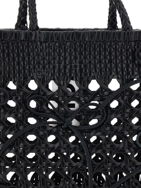 Osoi Biscuit woven tote bag - Black
