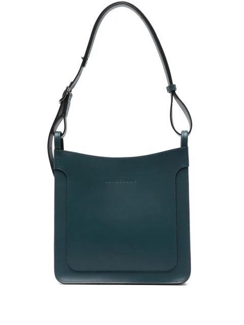 Longchamp small Le Foulonné leather shoulder bag - Blue - zdjęcie produktu nr 1