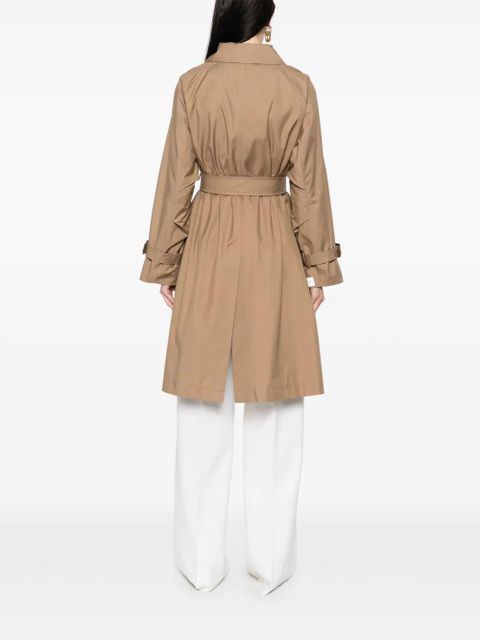Max Mara gabardine-weave trench coat - Brown