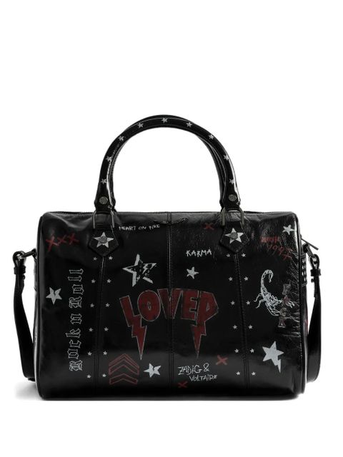 Zadig&Voltaire Sunny Mood Punk star-print leather tote bag - Black - zdjęcie produktu nr 1