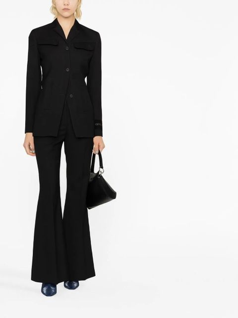 Off-White Toybox Dry Wo single-breasted wool blazer - Black - zdjęcie produktu nr 2