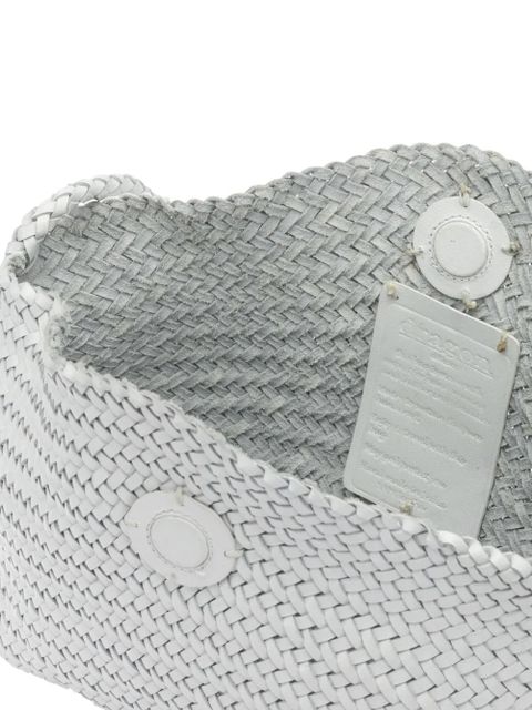 DRAGON DIFFUSION small Corsina leather shoulder bag - White