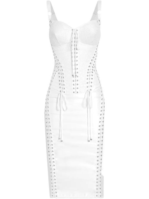 Dolce & Gabbana panelled midi dress - White - zdjęcie produktu nr 1