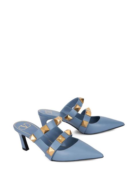 Valentino Garavani studded-strap mules - Blue - zdjęcie produktu nr 2