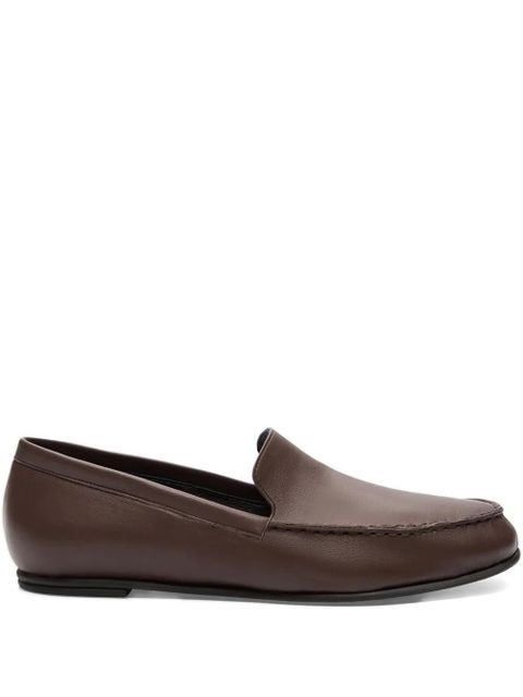 LouLou de Saison Boros nappa leather loafers - Brown