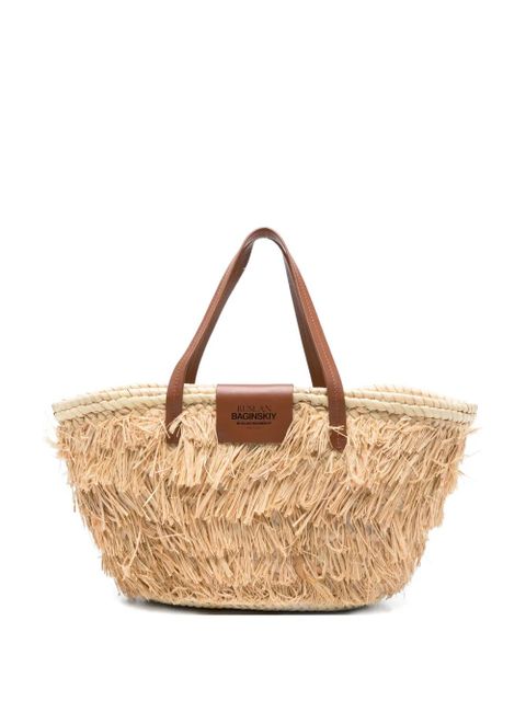 Ruslan Baginskiy fringed top-handle tote bag - Neutrals - zdjęcie produktu nr 1