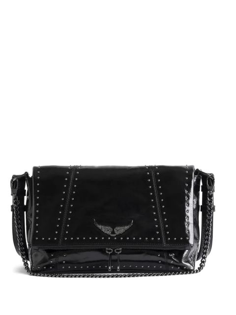 Zadig&Voltaire Rocky II studs leather shoulder bag - Black - zdjęcie produktu nr 1