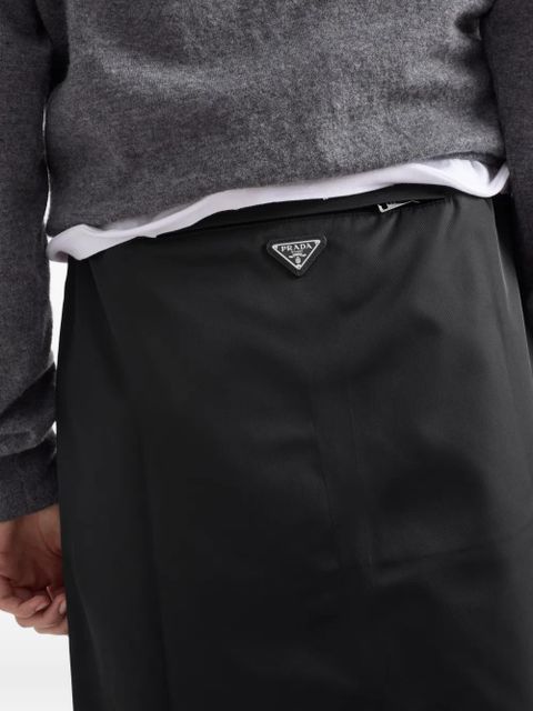 Prada low-rise side-pocket skirt - Black