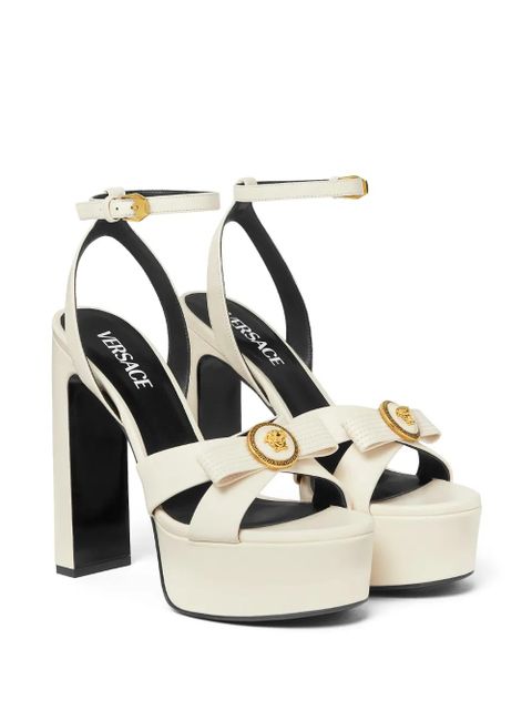 Versace 140mm Medusa leather sandals - Neutrals