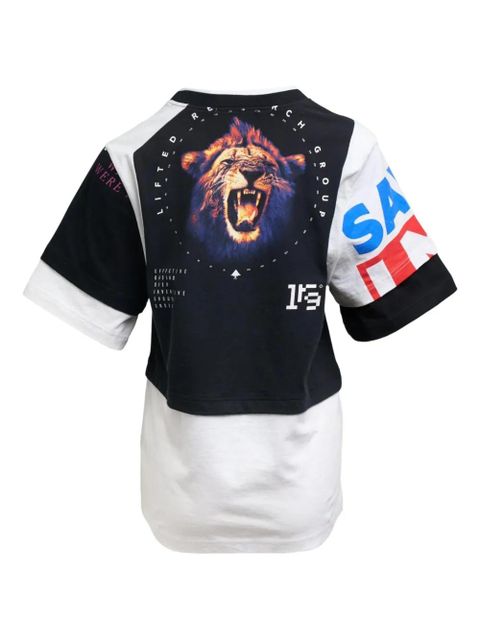 Marine Serre layered T-shirt - Black - zdjęcie produktu nr 2