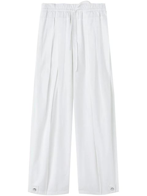Jil Sander pleat-detail wide-leg trousers - White - zdjęcie produktu nr 1