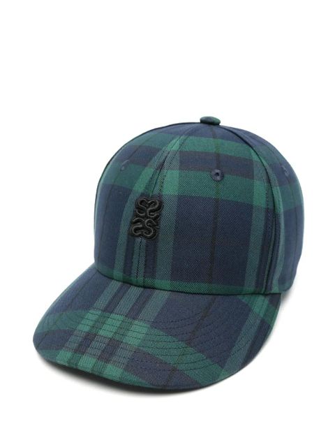SANDRO checked cap - Blue - zdjęcie produktu nr 1