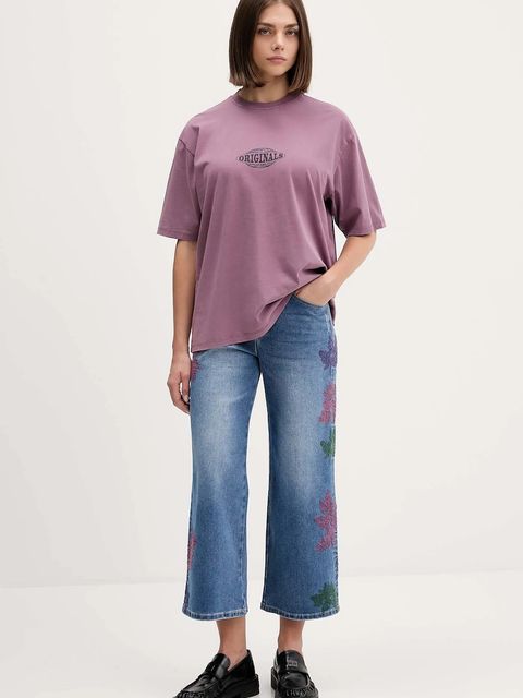 Desigual jeansy BOTANI damskie high waist 25WWDD21