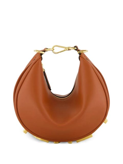 FENDI mini Fendigraph leather cross body bag - Brown - zdjęcie produktu nr 1