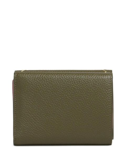 Marni textured leather bi-fold wallet - Green