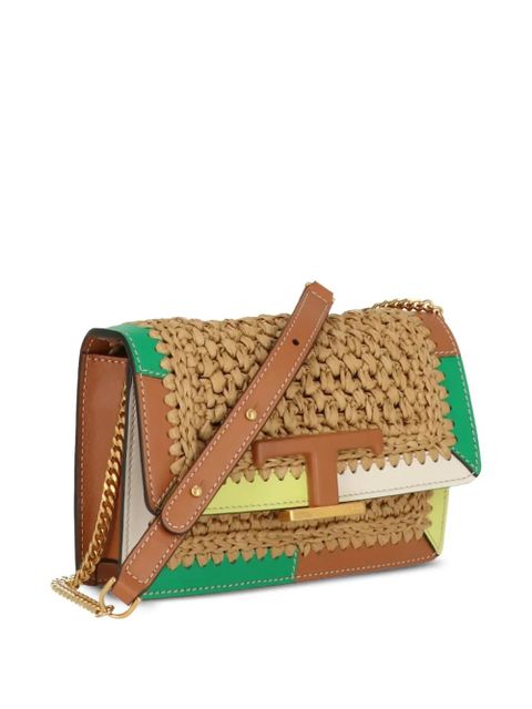 Tod's woven-panel shoulder bag - Neutrals