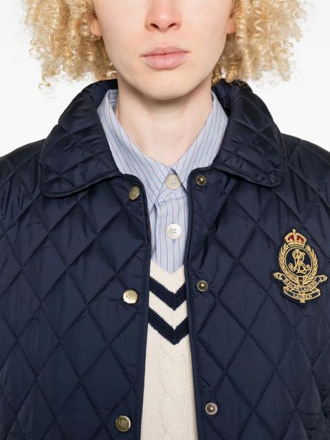 Lauren Ralph Lauren quilted emblem jacket - Blue