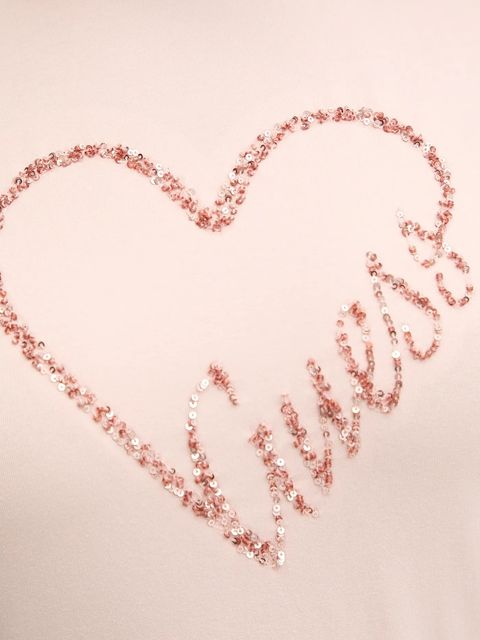 Guess t-shirt LOVE damski kolor pomarańczowy V5BI13 J1314