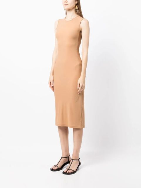 Jil Sander round neck sleeveless maxi dress - Neutrals