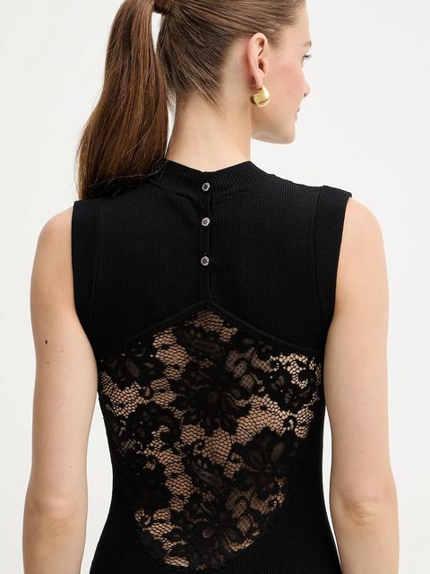 Morgan sukienka kolor czarny mini dopasowana RMLISEA