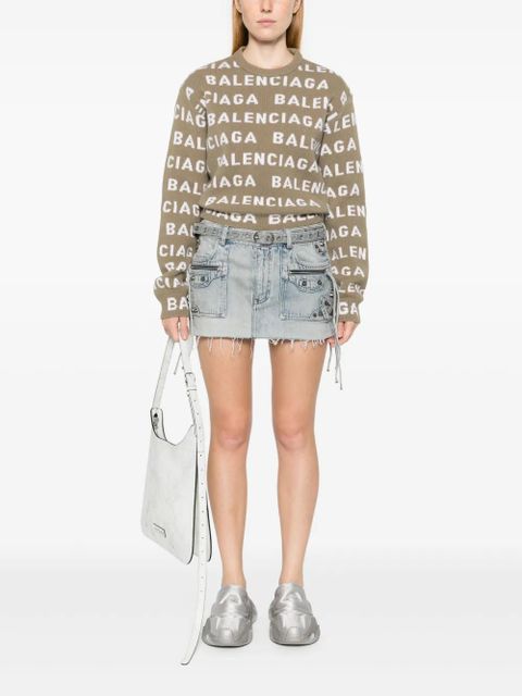 Balenciaga Cagole denim miniskirt - Blue - zdjęcie produktu nr 2