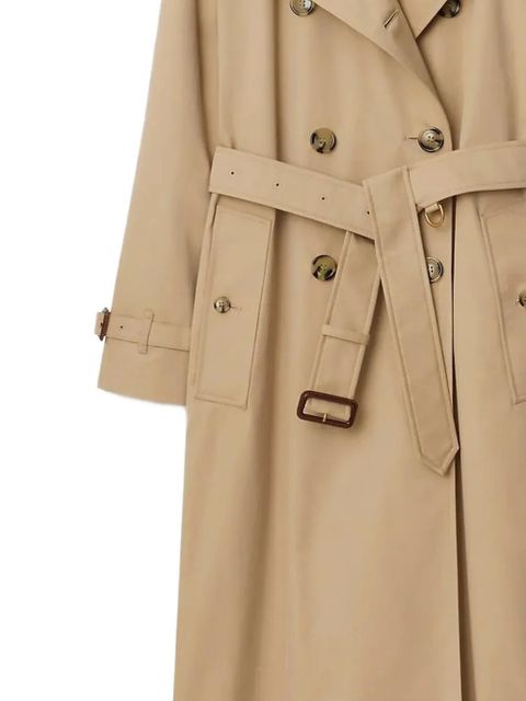 Burberry belted cotton coat - Neutrals - zdjęcie produktu nr 2