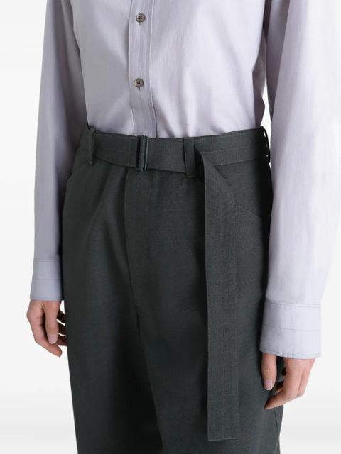 LEMAIRE belted trousers - Grey