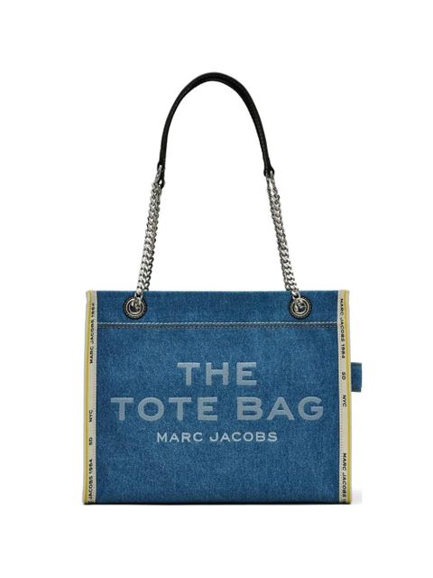 Marc Jacobs The Tote Bag chain-link denim tote bag - Blue - zdjęcie produktu nr 1