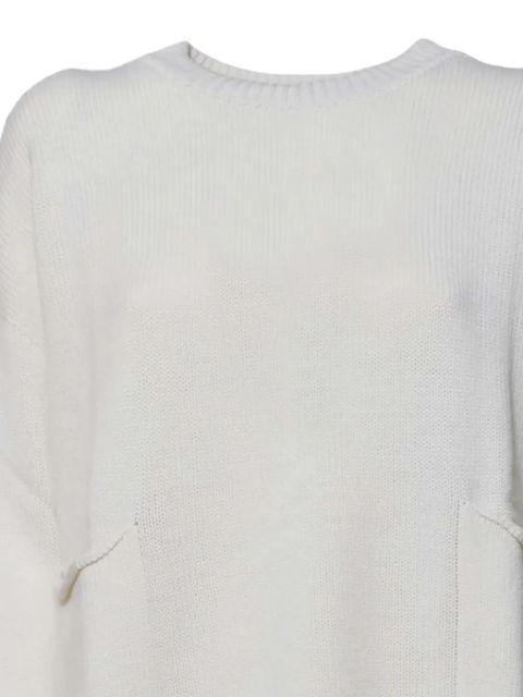 SOLOTRE crew-neck sweater - White