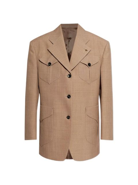 Versace buttoned pocket jacket - Neutrals - zdjęcie produktu nr 1