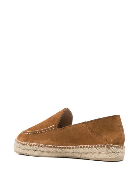 Manebi contrast-stitching espadrilles - Brown
